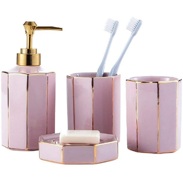 Wenko The Collection Rose Pink Polyresin Soap Dispenser
